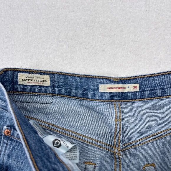 Levis Ribcage Wedgie Wide Leg Jeans Womens Size 30 Denim Medium Wash Casual - Picture 4 of 9